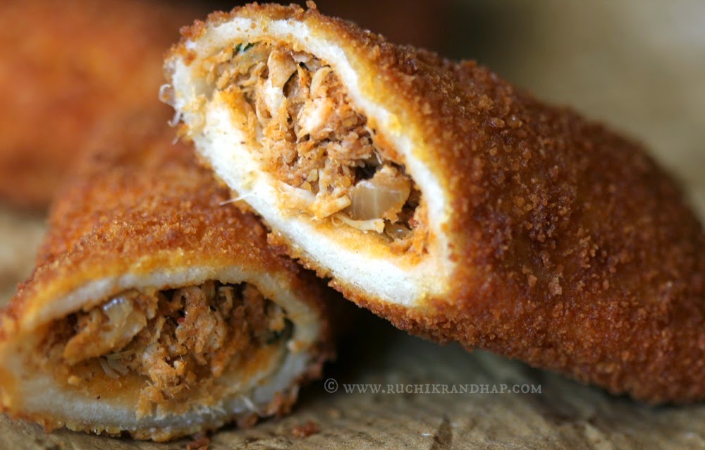 Chicken meat rolls